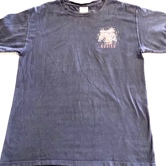 Texas A&M College Station Men's Shirt - Medium Double Sided Graphic Tee - Picture 2 of 5